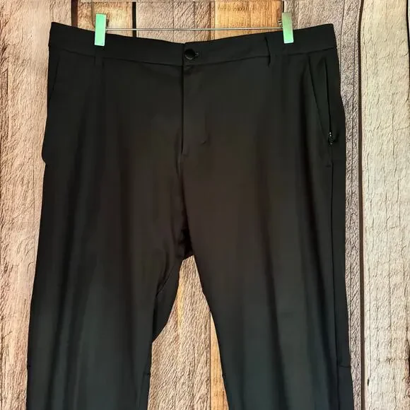 Lululemon Commission Pant Mens Slim Fit Black Size 36 Classic Versatile Stretch Chinos & Khakis